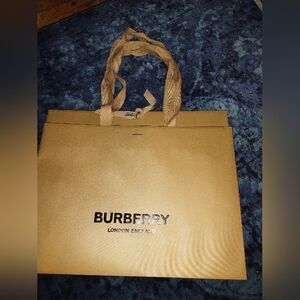 5 Burberry Brown Paper Shopping Bags